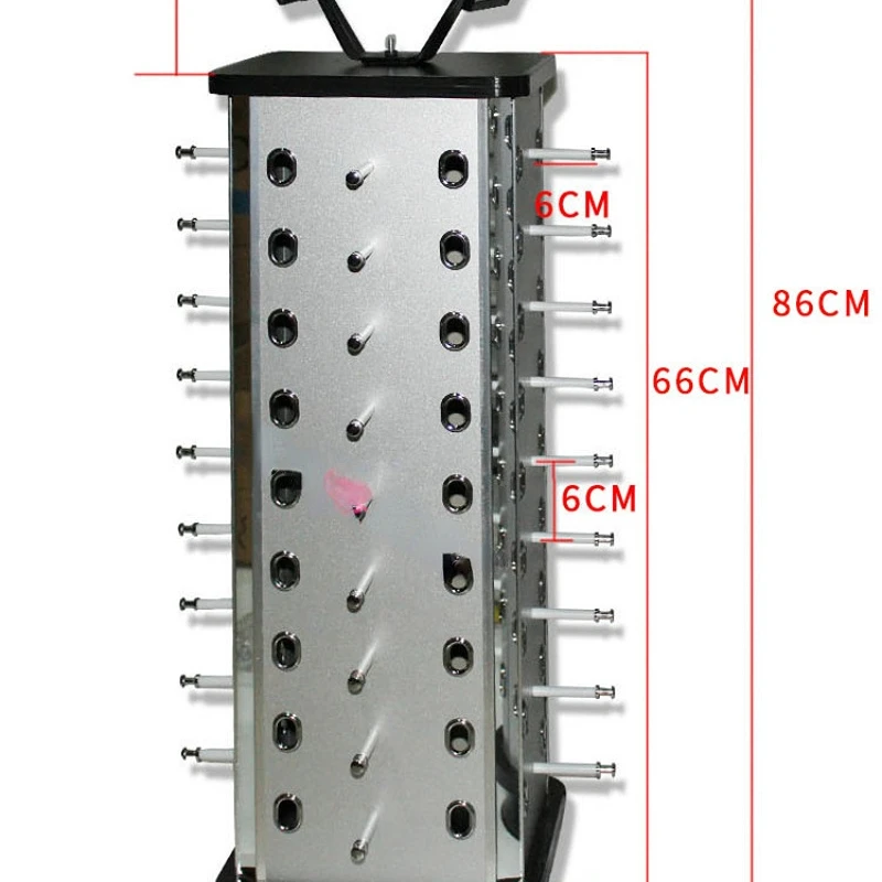 Exquisite Aluminum-plastic Density Board Sunglasses Display Frame Rotating Display Frame Glasses Props Accommodate 32-52 Pairs