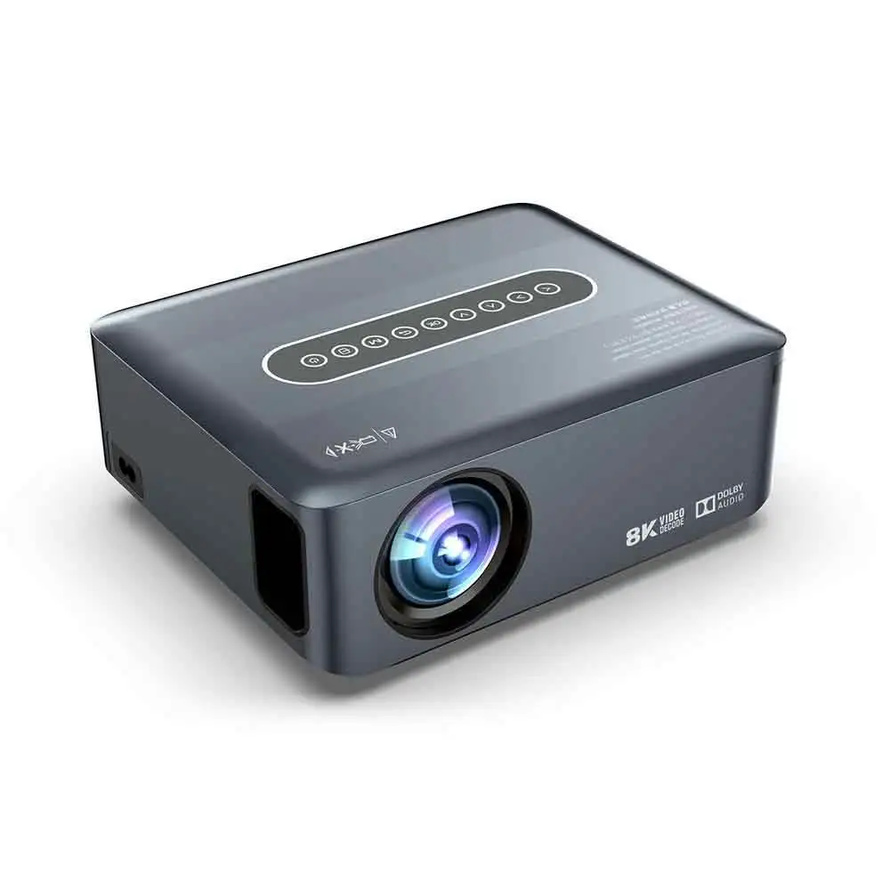 Фото Умный проектор Yinzam X1 Android 9,0 8K Native 1080P, домашний видеопроектор, светодиодный мини-проектор, голосовое управление AI BT, DOLBY AUDIO №1