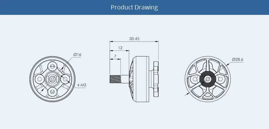 Фото T-Motor Future Flight, новый VELOX VELOCE V2307 V2 1950KV 6S 2550KV 4S, бесщеточный двигатель с валом из титанового сплава/4 мм, 5-дюймовый пропеллер №1