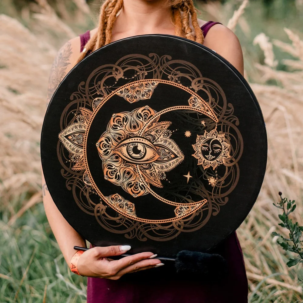 

Ручная работа, барабан Shaman Alchemical Moon, ручной барабан, инструмент для заживления звука