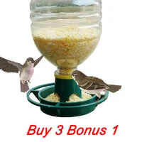 outdoor soda bird feeder automatic hanging plastic feed bowl for parrot pigeon pet indoor feeding supplies bottle mouth docking