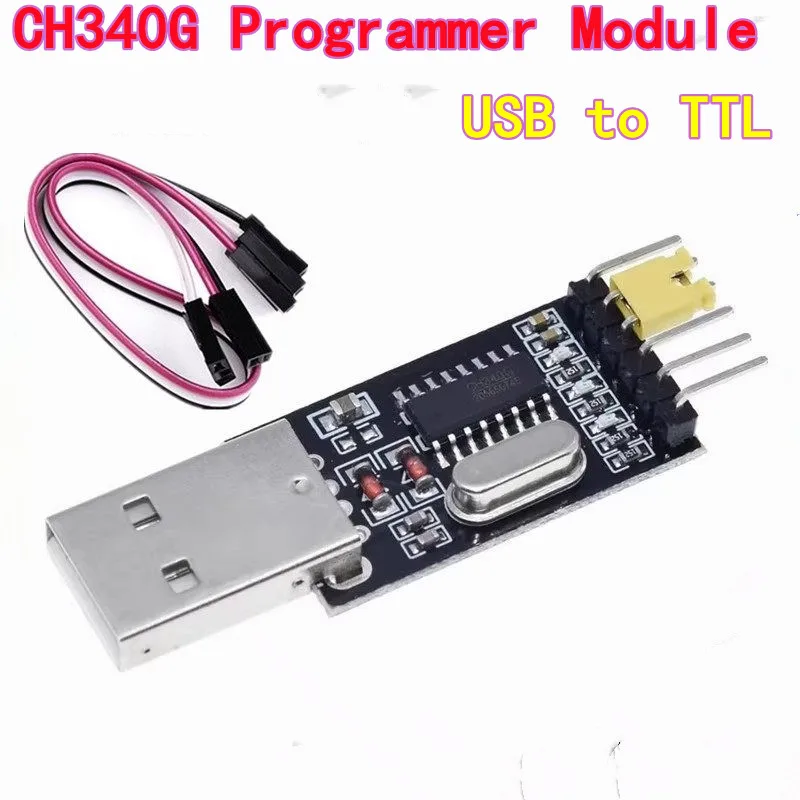 Фото 1 шт. Модуль программатора CH340G USB-TTL для загрузки прошивки STC MCU, кабель для прошивки спутниковых ресиверов №1