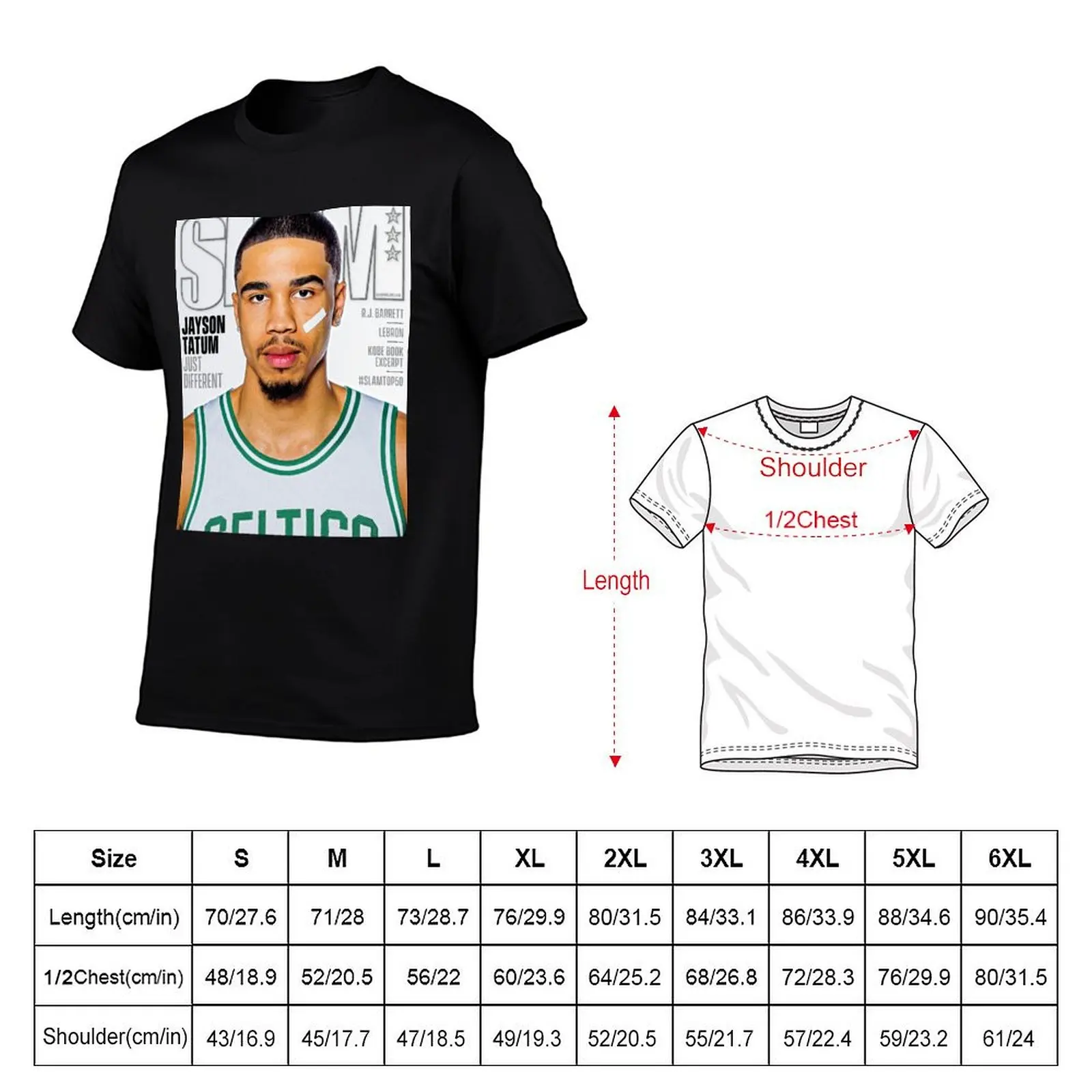 Футболка Jayson Tatum 0 Just Different с синим замком топы больших размеров набор мужских