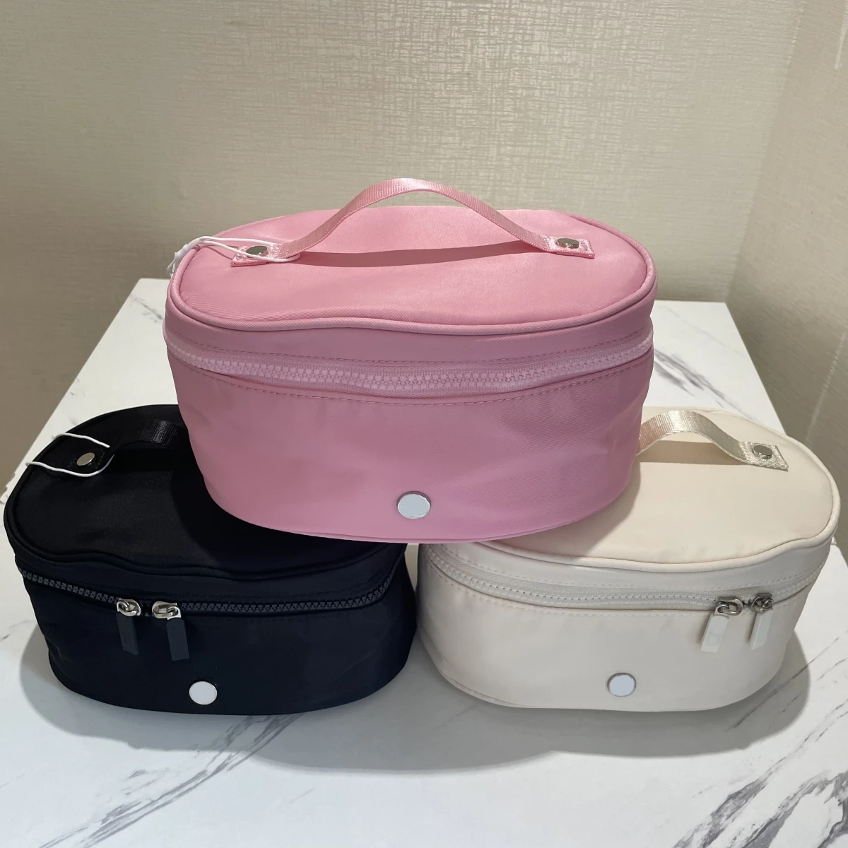 Fashion Oval Top-Access Kit High Quality Women Cosmetic Bag Casual Style Bags Waterproof Makeup Bags Travel Portable Gym bags