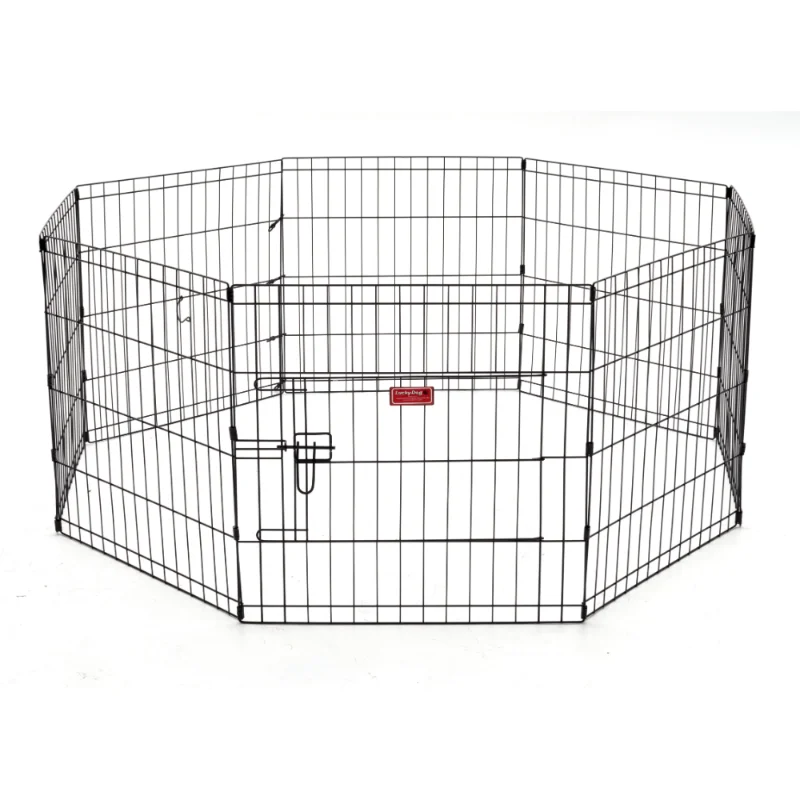 

Lucky Dog 24"H Exercise Pet PlayPen with Stakes dog gate cage chien