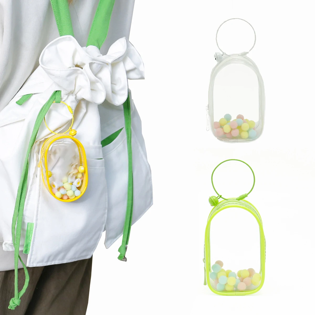 YANZAI прозрачный ящик для хранения кабелей круглый защитный чехол унисекс