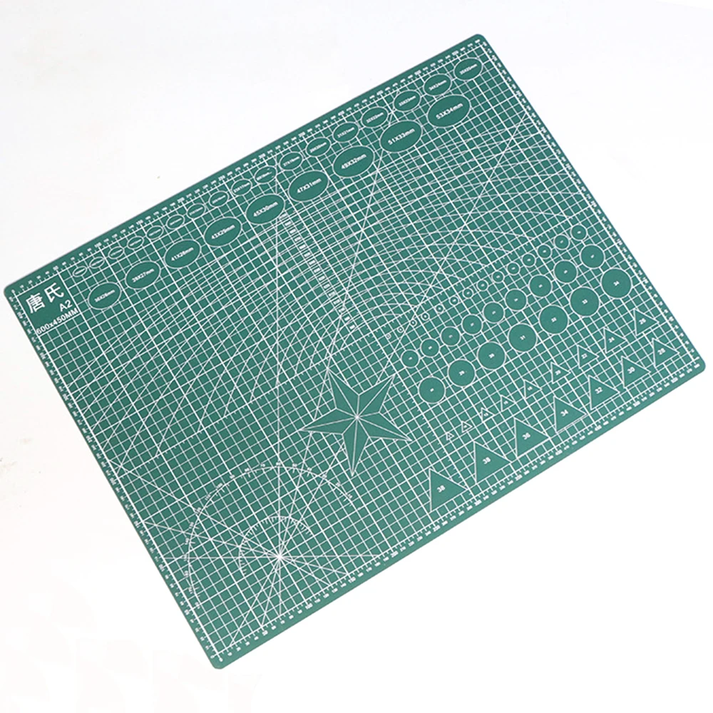 

60x45cm PVC Cutting Mat Workbench Patchwork Cut Pad Sewing Manual DIY Knife Engraving Leather Cutting Board Double Side Underlay