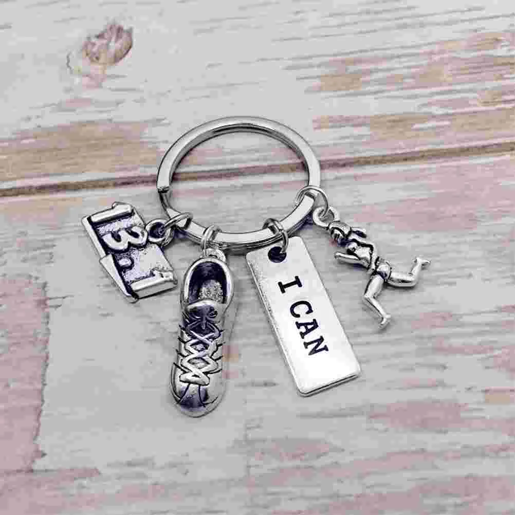 Charm Keychain Metal Keychain Runner Gifts Ideas Handbag Keychain Sports Keychains Marathon Jewelry Gym Gift