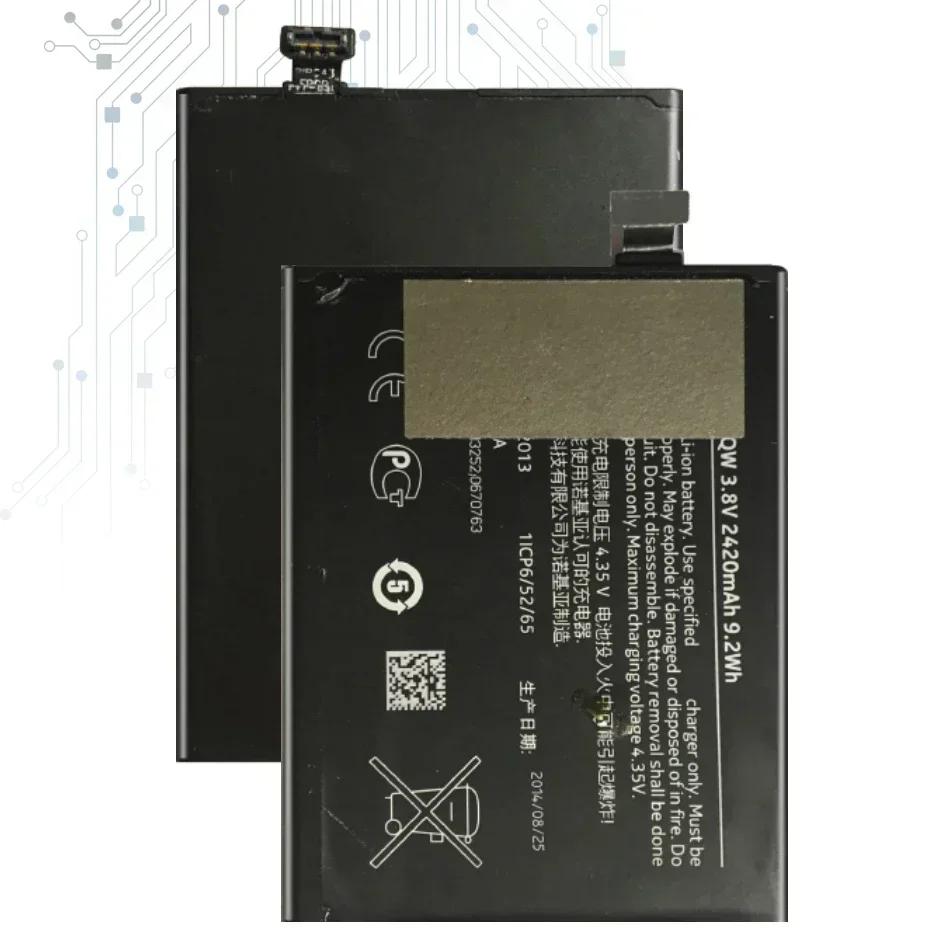 Сменные аккумуляторы для мобильных телефонов BV-5QW BV 5QW 2420 мАч портативного