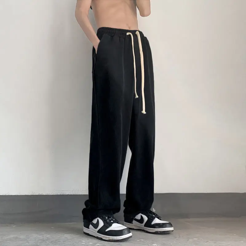 

Casual Pants Men's 2023 Spring and Summer Tide Brand Wild Loose Drape Straight Trousers Trend Sports Sweatpants