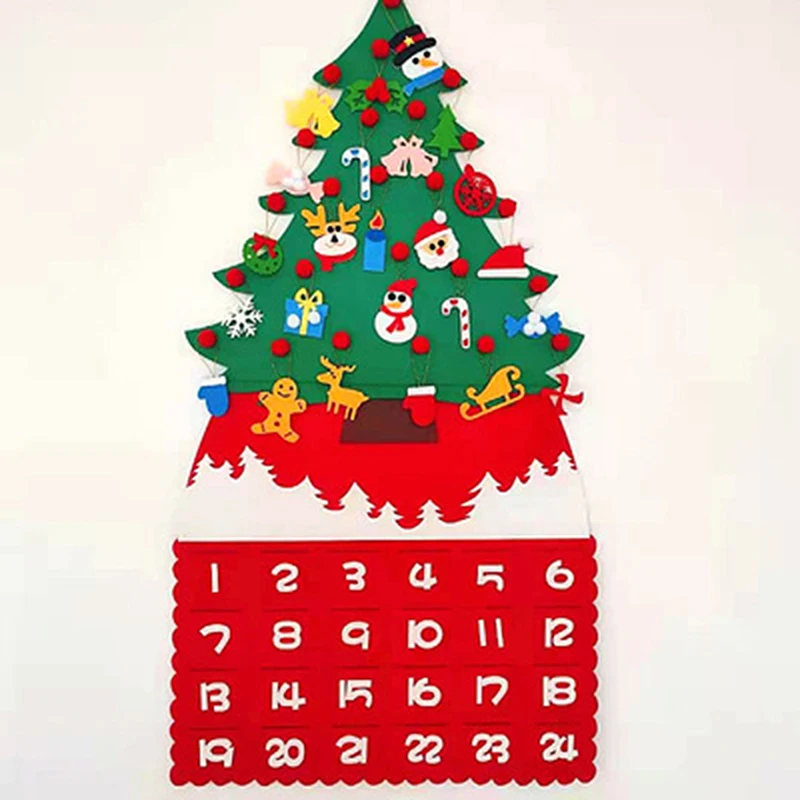 

Christmas Digital Calendar Santa Claus Snowman Elk Xmas Door Wall Window Christmas Decor Advent DIY Calendars Home Decor New