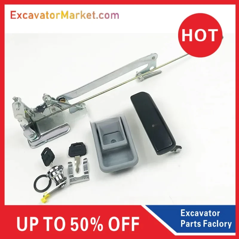 Для Kobelco SK140 200 210 250 350-6E-8 замок двери кабины в сборе аксессуары для экскаваторов
