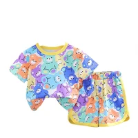 new summer baby clothes suit children girls boys casual cartoon t shirt shorts 2pcssets toddler fashion costume kids tracksuits