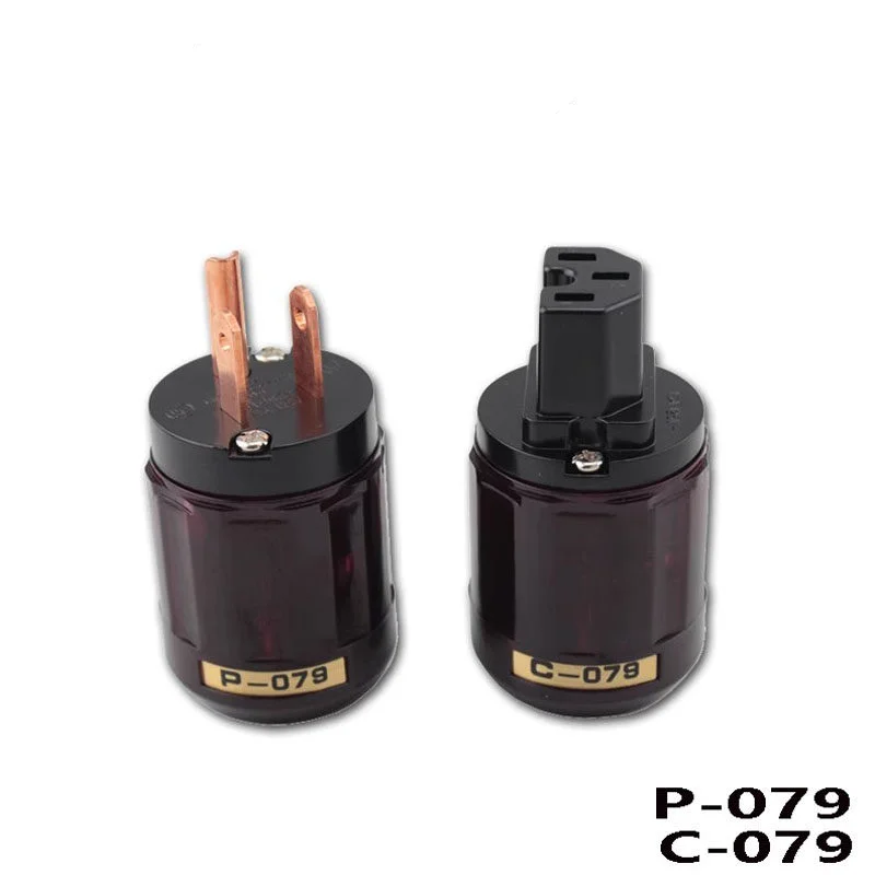 Фото Аудиоадаптер HiFi P-079E, медный, позолоченный, с разъемом питания EU/US C13 IEC для самостоятельного изготовления аудиокабелей HiFi №5