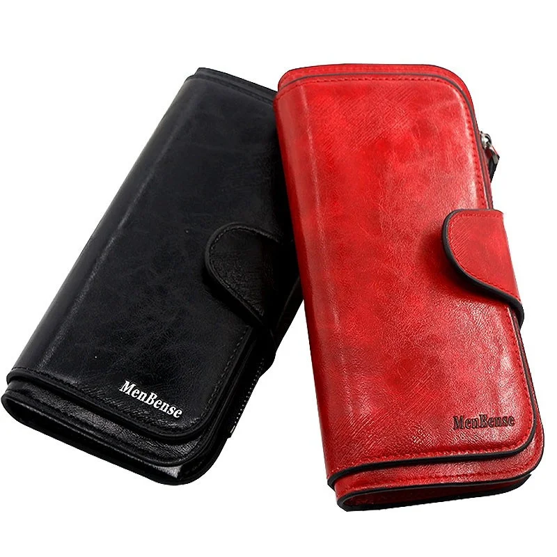 

Made New of Leather Women's Long Wallet Luxury Coin Purses Ladies Multi Function Card Holders Feminina Clutch Bag