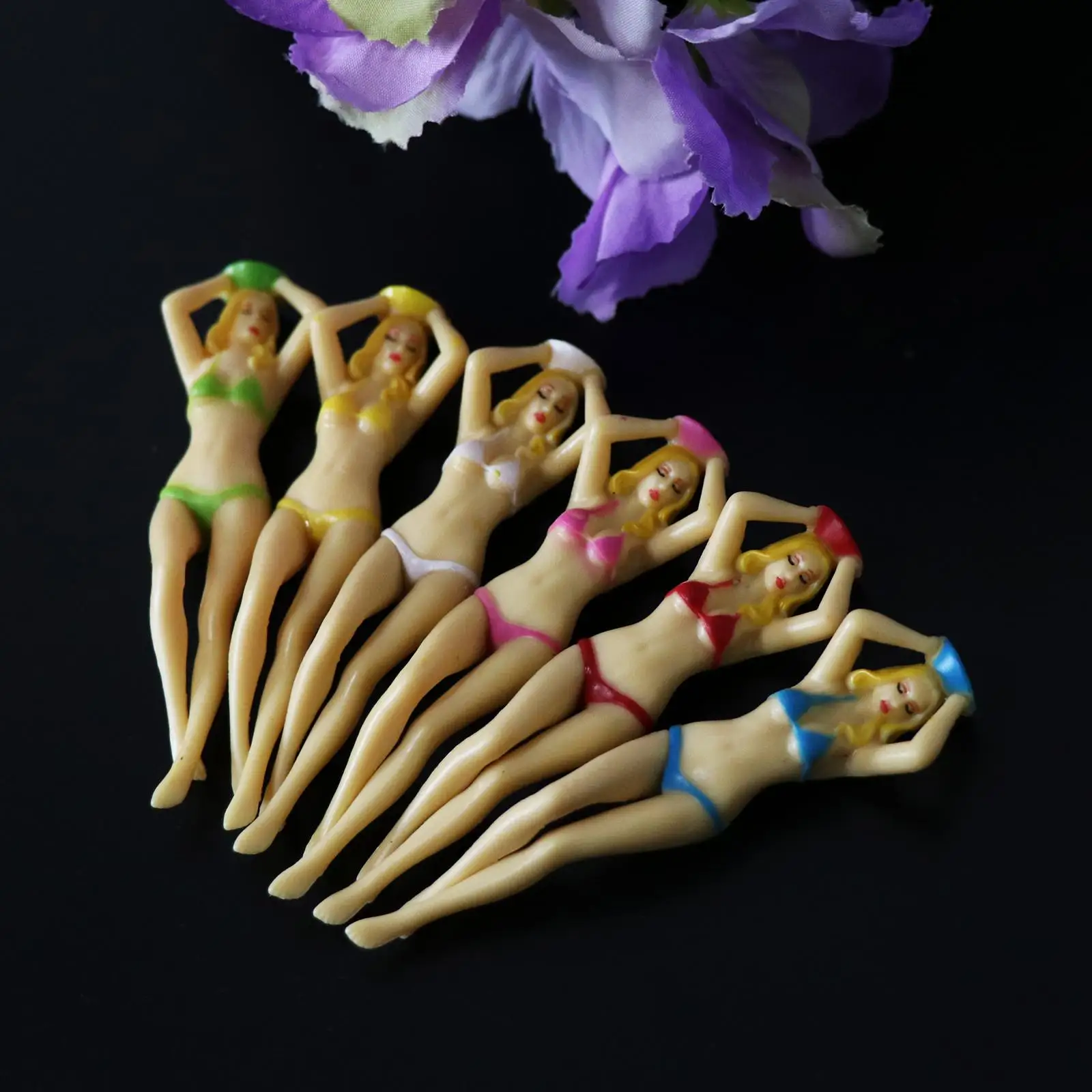 

6x Bikini Women Body Training Accessory Ball Nail Holder