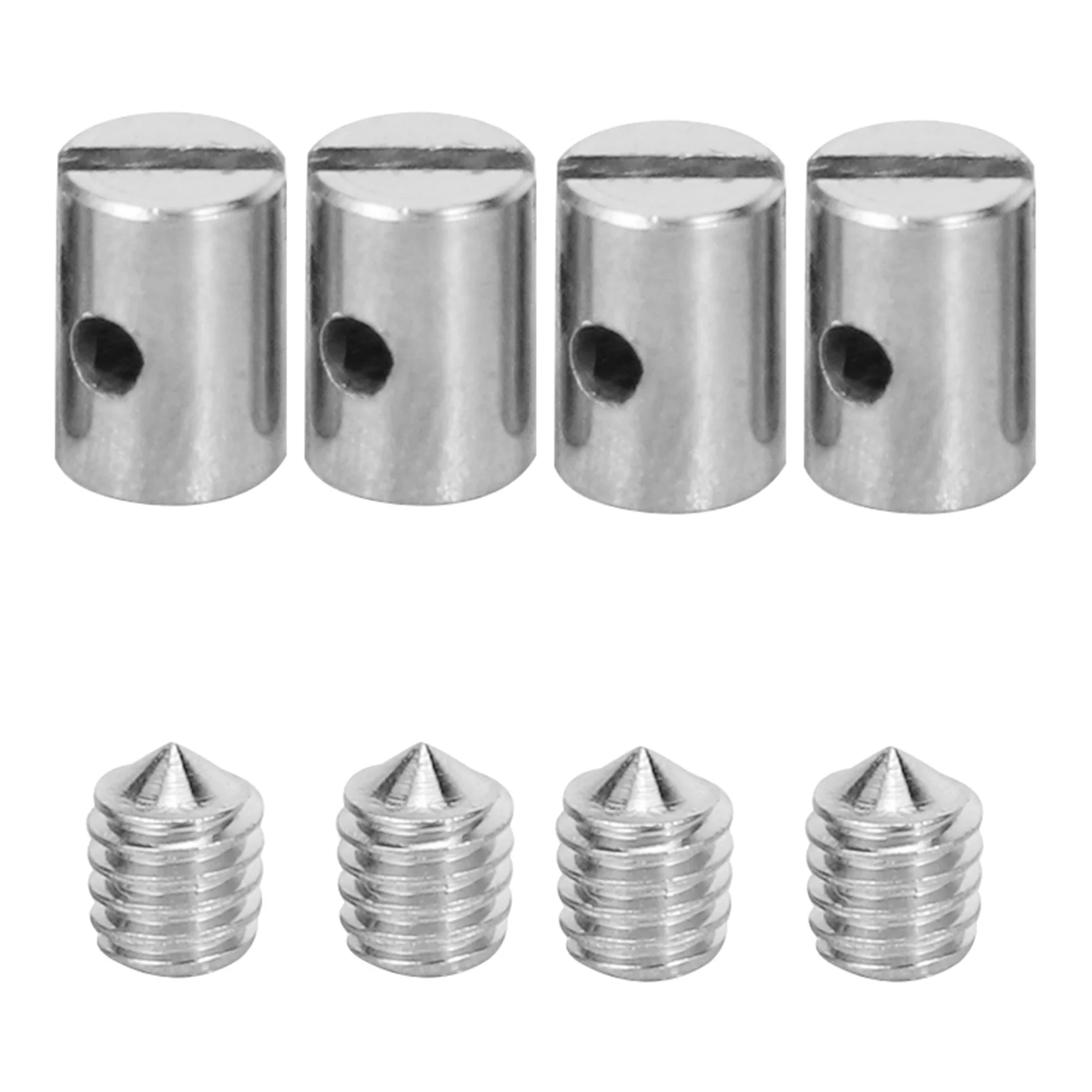 

8Pcs Metal Solderless Cable Nipples 5mm Throttle with Screw for Motorcycle Scooter Mower Tool