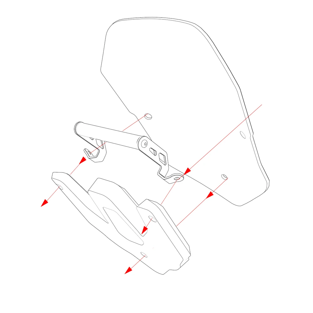 Крепление-подставка для телефона Ducati Multistrada 1200 1260 Enduro S D-Air ABS Pikes Peak 1260S