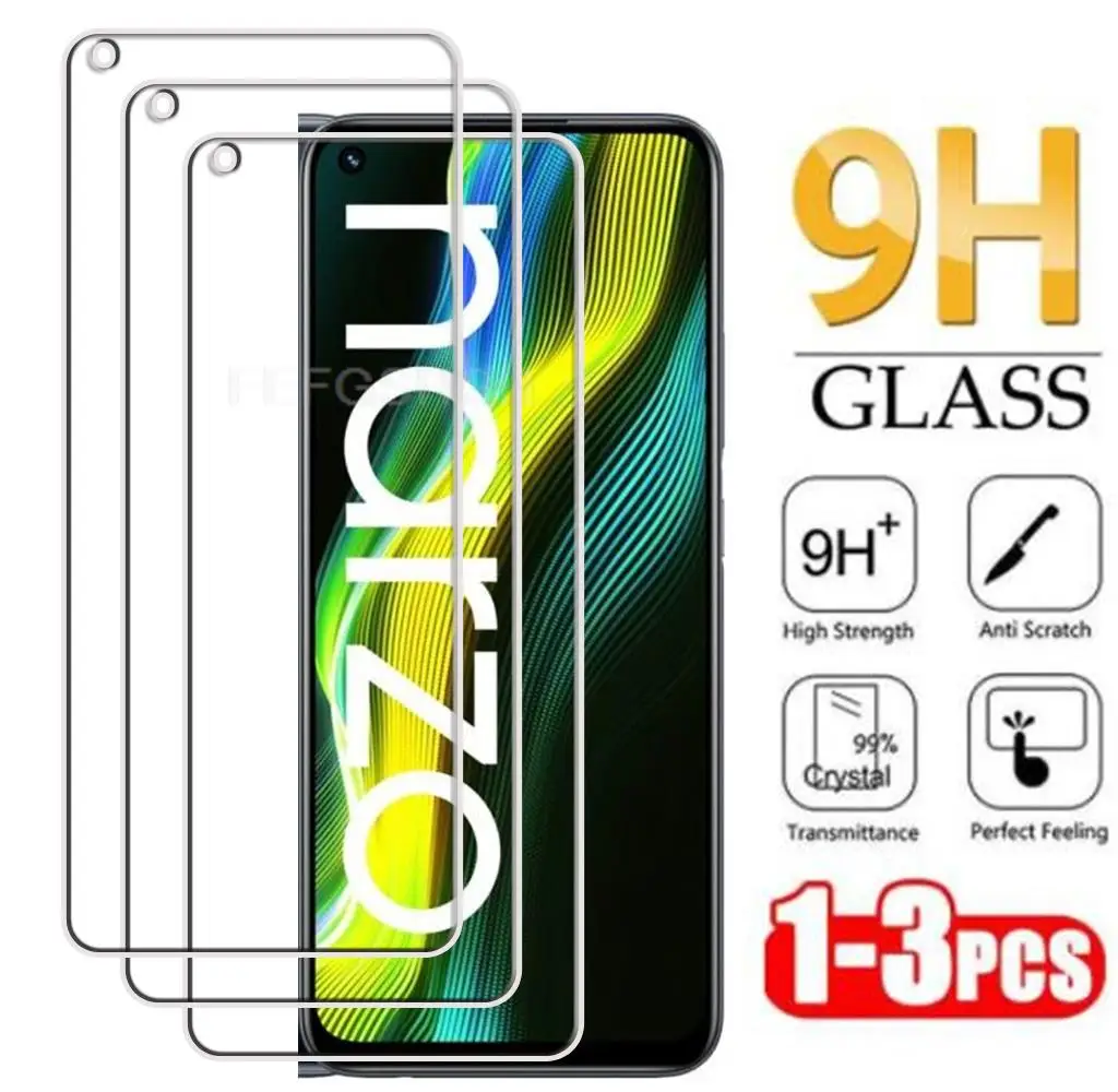 HD Оригинальное закаленное стекло для Realme Narzo 50 4G RMX3286 6 &quot2022 Защитная пленка