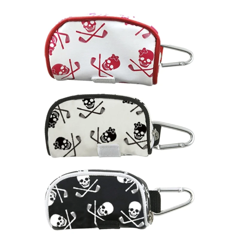 

Поясная Сумка для мини-гольфа, сумка для хранения, контейнер на молнии, сумка для мяча для гольфа с карабином, держатель для тройников из иск...