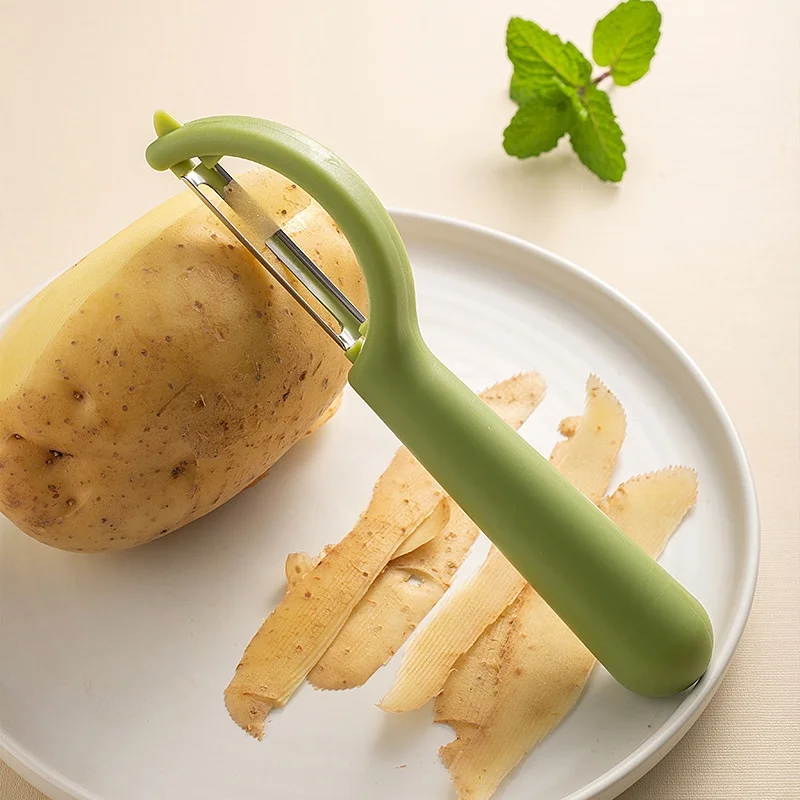 

Stainless Steel Potato Peeler for Kitchen Handheld Vegetable Fruit Tool Non-slip Peeling Knives for Carrot Zucchini Cucumber