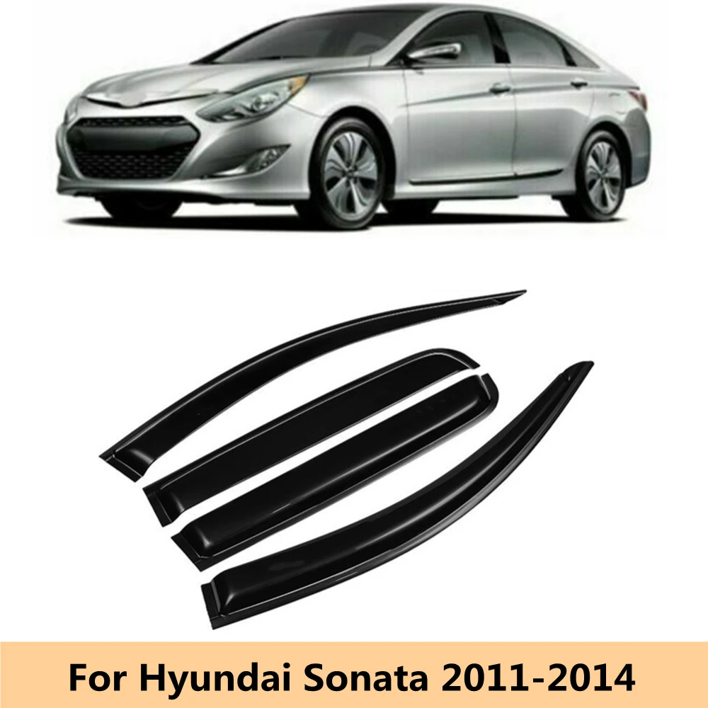 

For Hyundai Sonata 2011 2012 2013 2014 Car Side Window Visor Deflector Windshield for Rain Guard Weather Shields Awnings Shelter