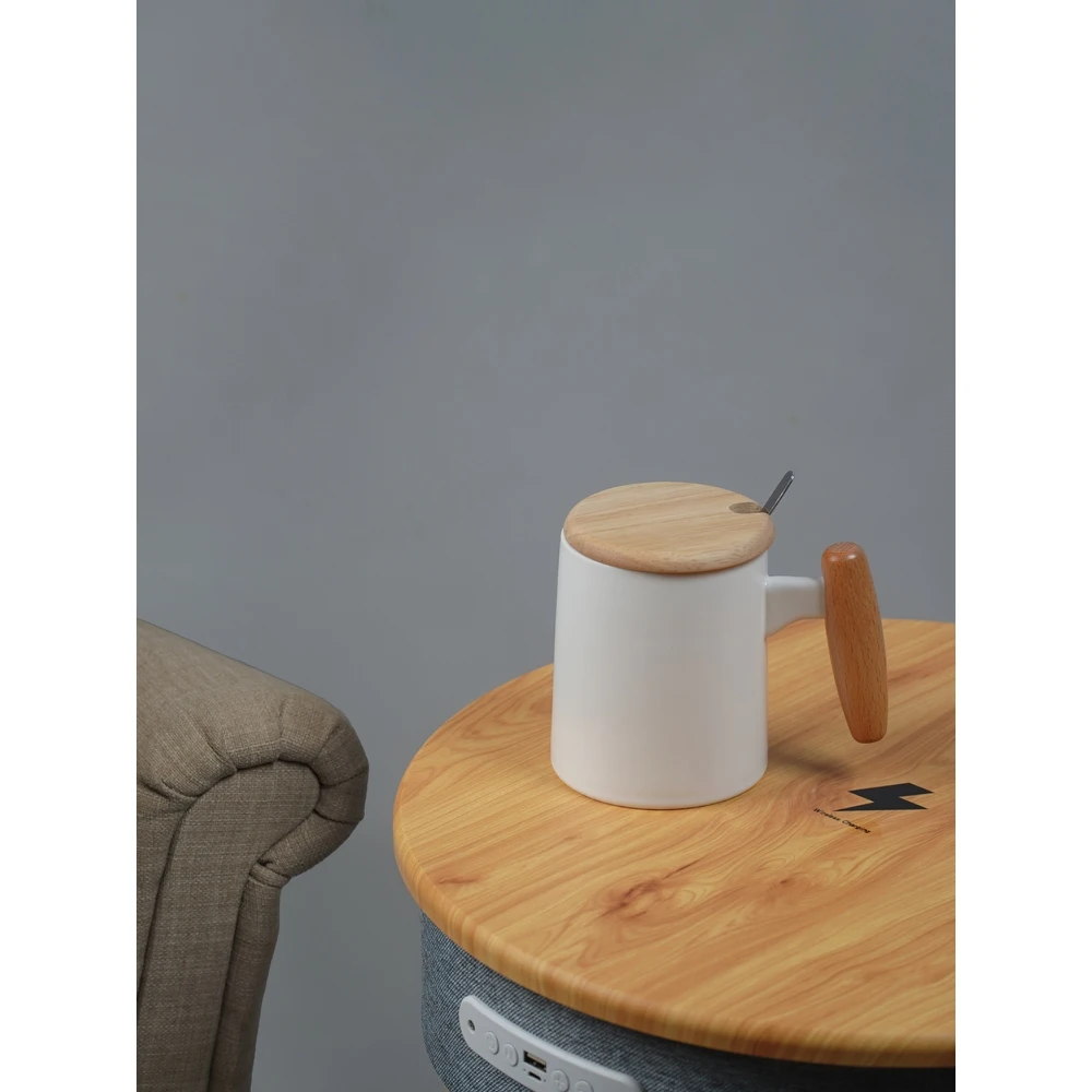 Чайный набор кружка с ложкой и крышкой 350 мл |