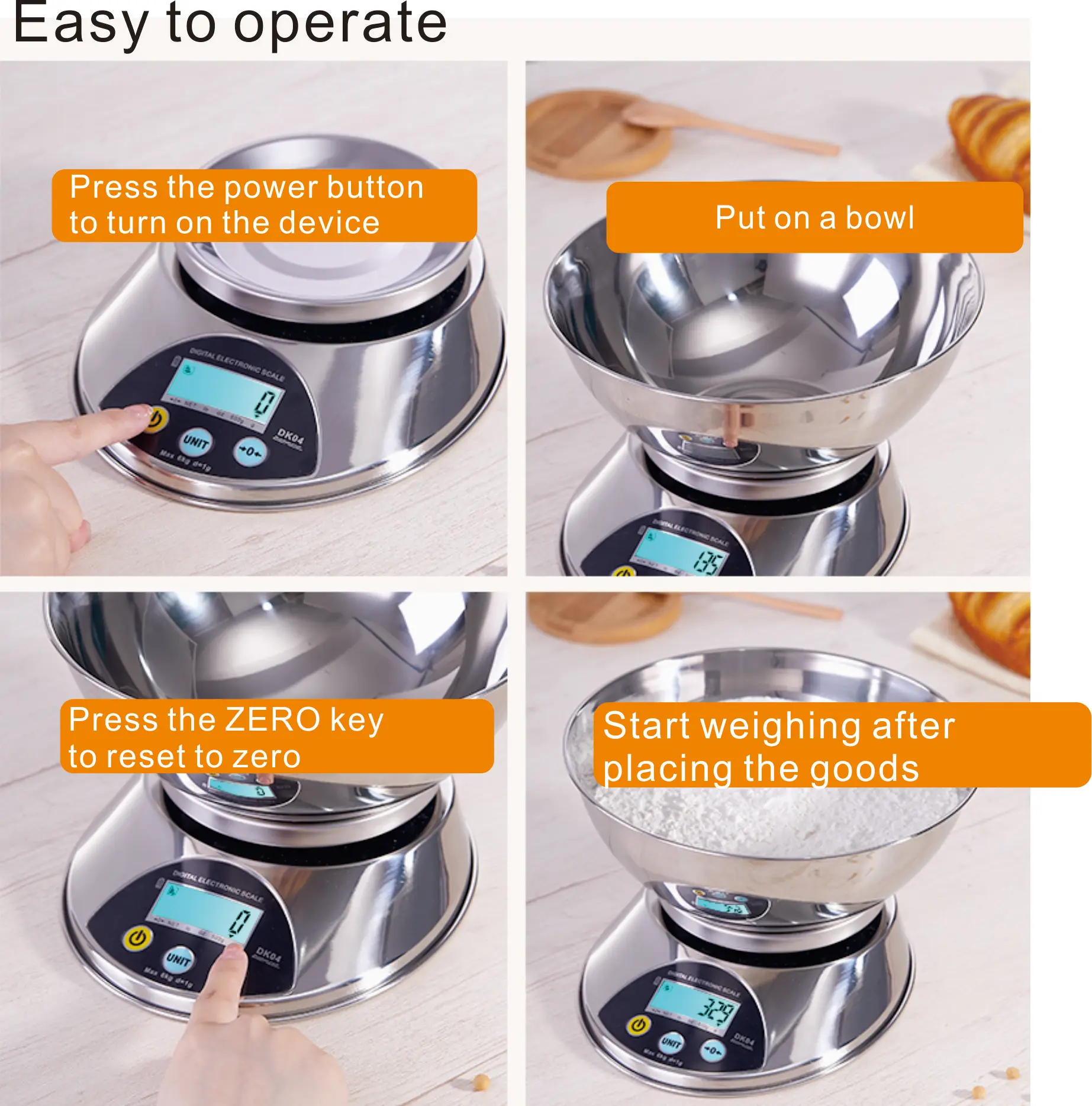 Цифровые кухонные весы из нержавеющей стали DK04 1 кг 0 г 3 5 6 пищевые цифровые в