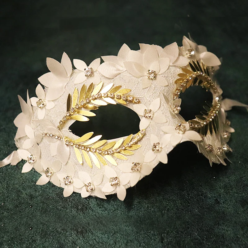 

Макияж маска таинственный шар маски хрустальные листья цветы маска Хэллоуин вечерние украшение для лица