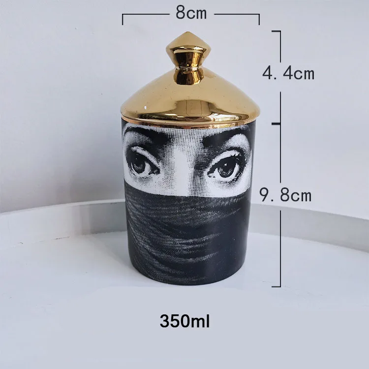 

Керамический резервуар для хранения с портретом