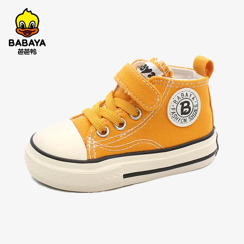 babaya Children's canvas shoes baby shoes boys 1-3 years old toddler shoes girls cloth shoes 2022 autumn new