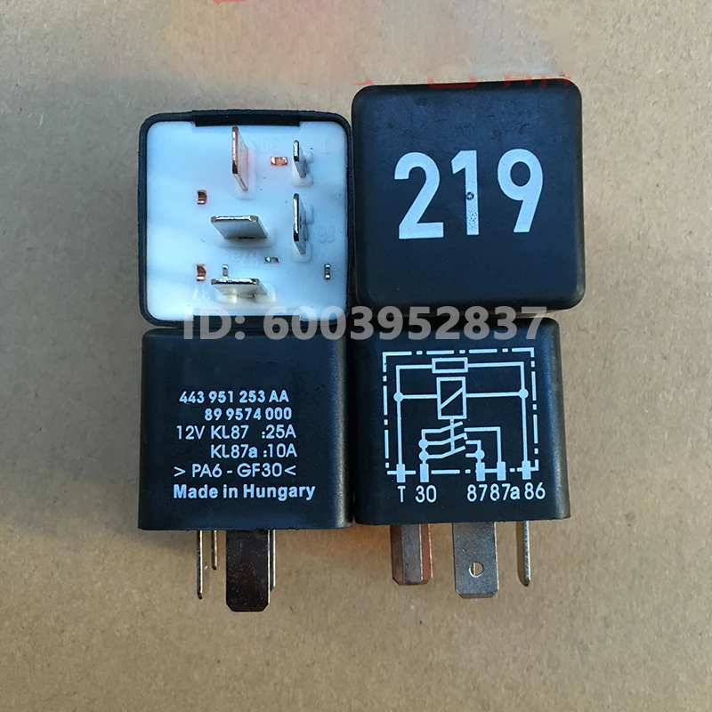 АВТОМОБИЛЬНОЕ РЕЛЕ No 2119 443 951 253 AA Подходит для Audi A4A6LA8 Volkswagen Tourist Passat В наличии (art.: 3920d44a105e4) - 3920d44a105e4