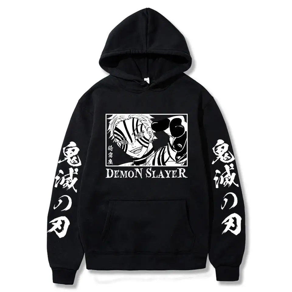 Толстовка С Капюшоном Из Японского Аниме Demon Slayer Rengoku Akaza Twelve Kizuki Komaji Повседневный