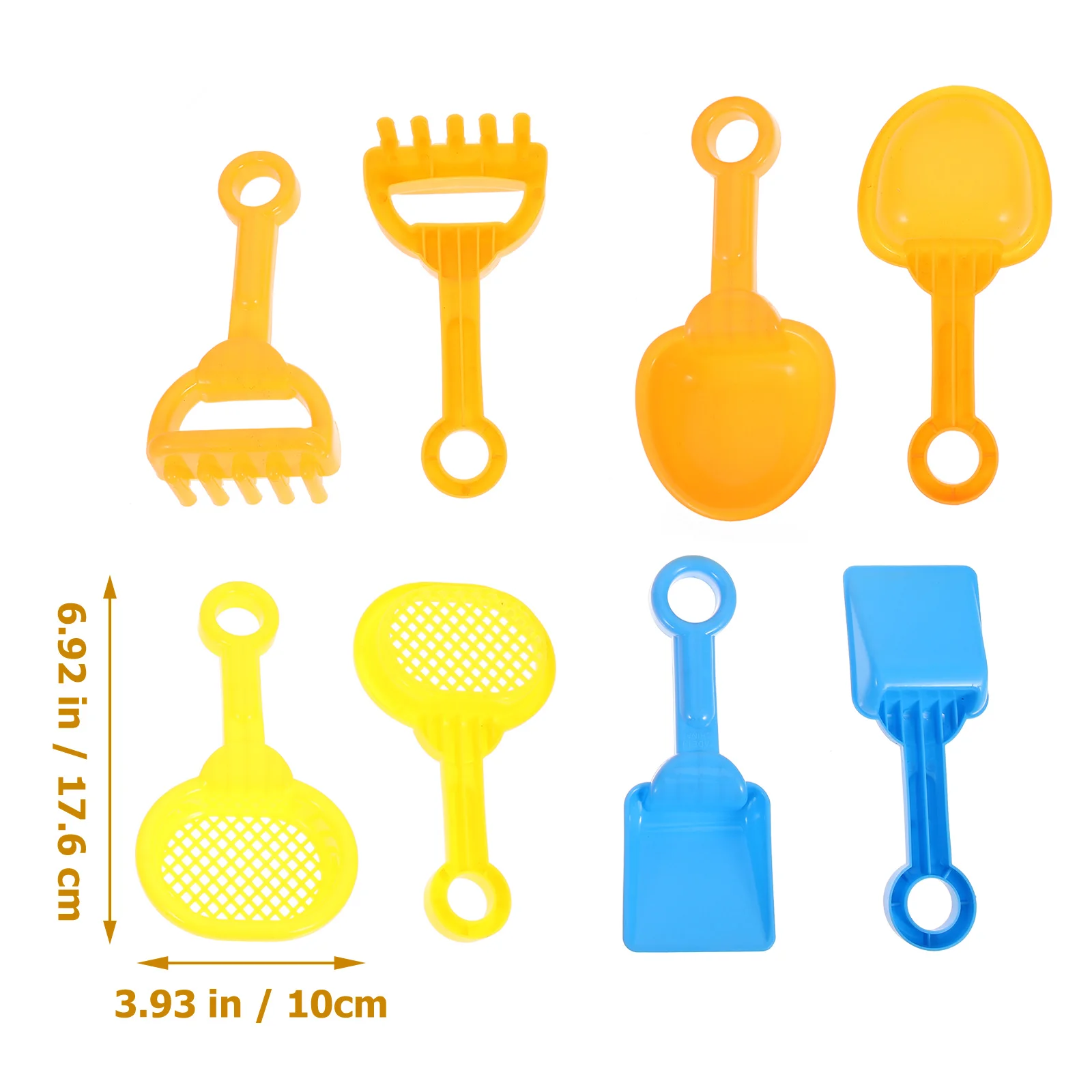 

1 Set Plastic Sand Dippers Beach Sand Rake Sand Drain Shovel Kids Shovel Plaything (Random Color)