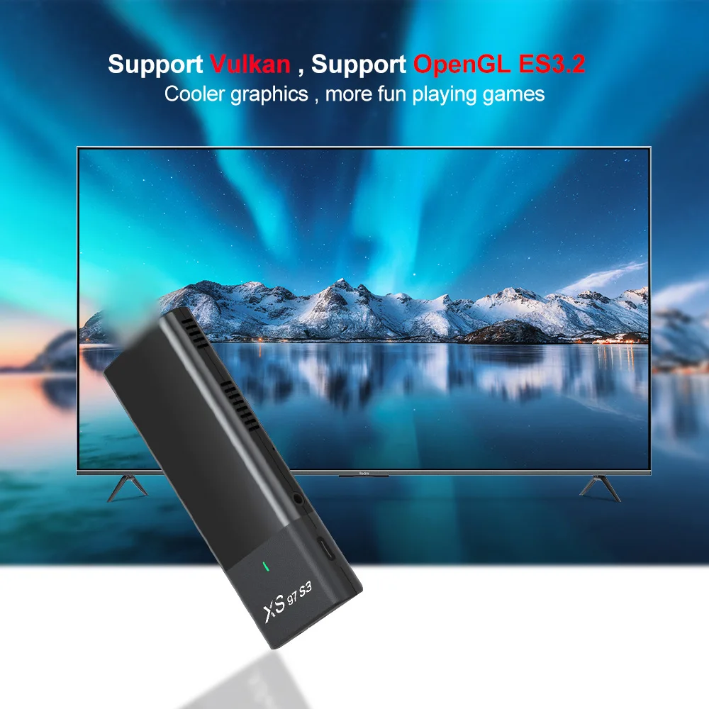 XS97 S3 Smart TV Stick Android 10 Set Top Box 2 ГБ 8 H313 4K 2.4G 5.8G Dual Wi-Fi Медиаплеер PK M98 Y10 Q2 Q6 TV98 ATV