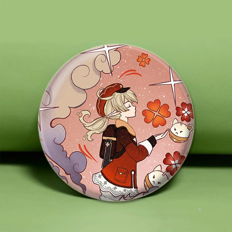 Фото Игровой значок Genshin Impact Badge Furina,Kamisato Ayaka,Barbatos, kaedeхара Kazuha,Yae Miko,Balladeer, нахида, эмалированные булавки для подарка №4