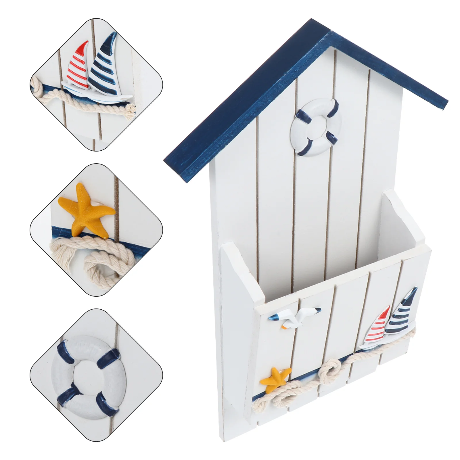 

1pc Exquisite Durable Multipurpose Distinctive Wall-mounted Key Case Pen Holder Key Box for Home