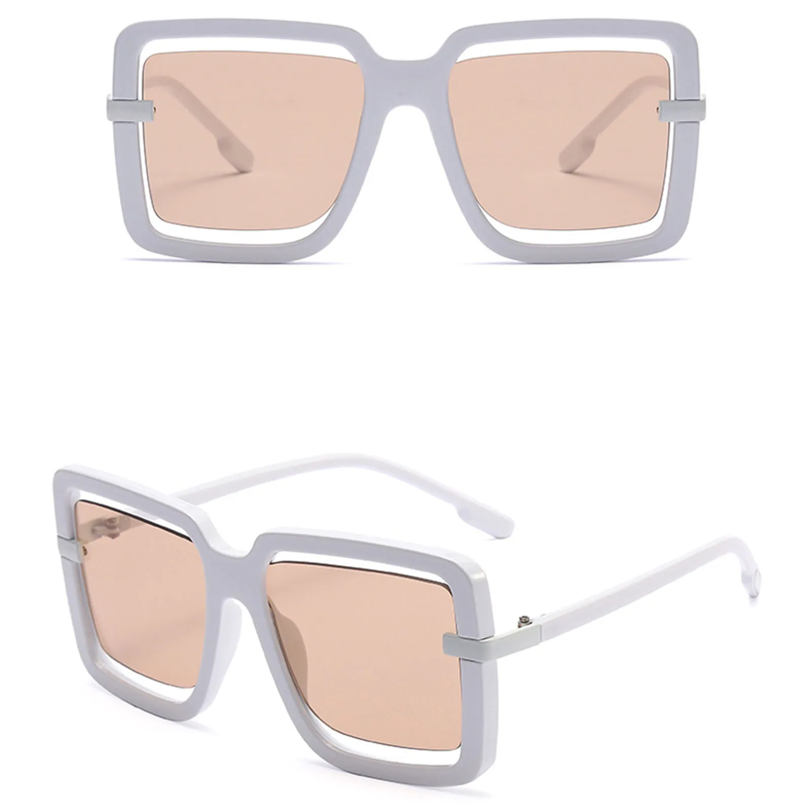 

European Trendy Anti UV Sunglasses Blocking Strong Sunlight Eye Protection Sunglasses for Summer Weekend Travel