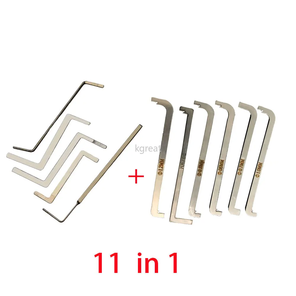 

Haoshi 6 шт. съемник 3 размера верхний штифт рабочий набор для извлечения 5 шт. штифты слесарный инструмент 11 шт. сменный токарный инструмент