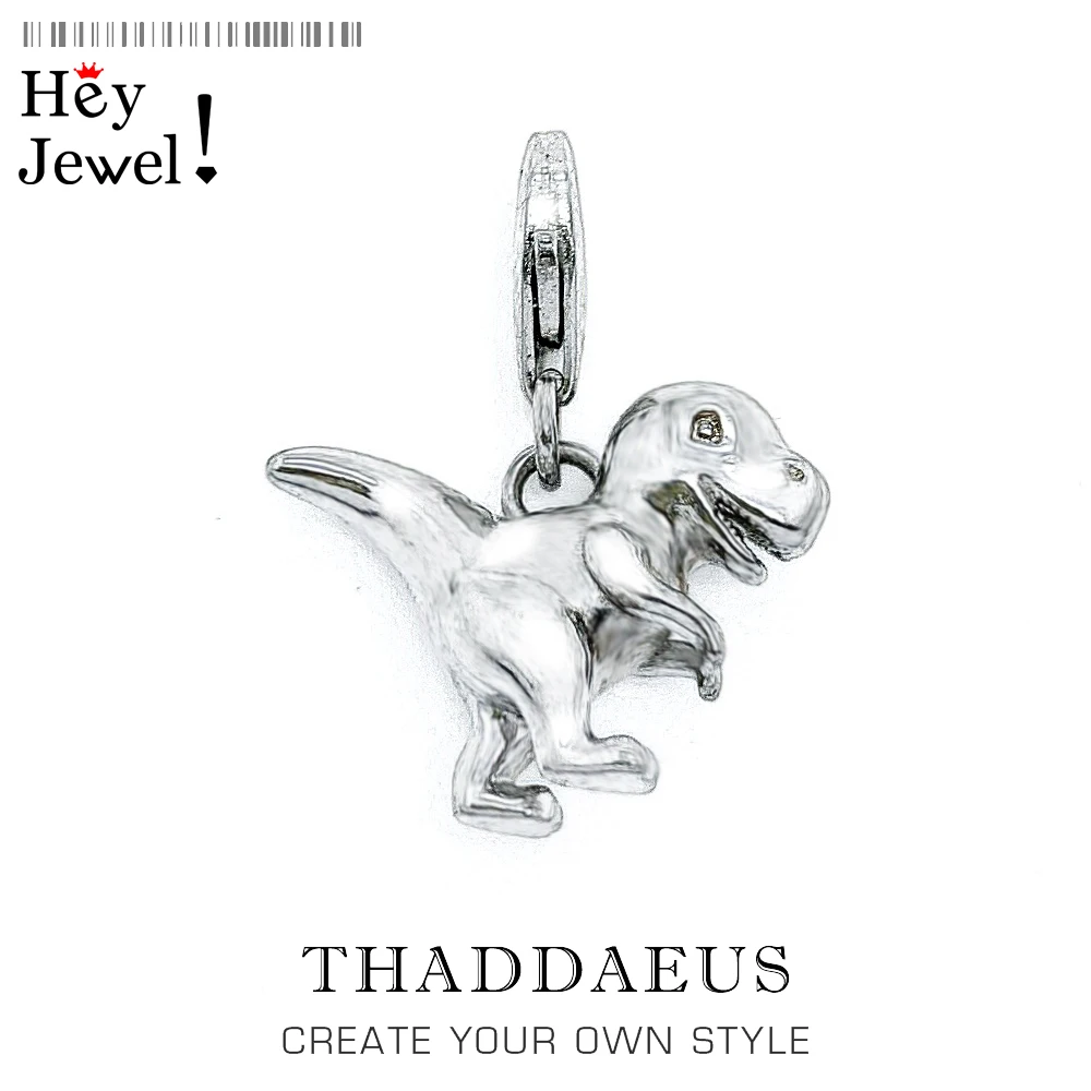 

Dinosaur Charm,Europe Style Funny Fine Jewelry For Women,2021 Autumn Cute Gift In Sterling Silver 925 Fit Bag Bracelet