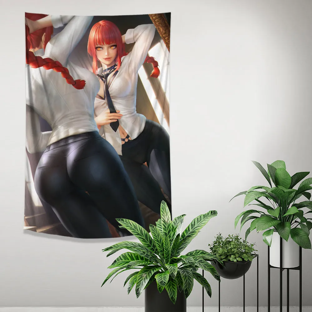 Настенный гобелен с аниме принтом