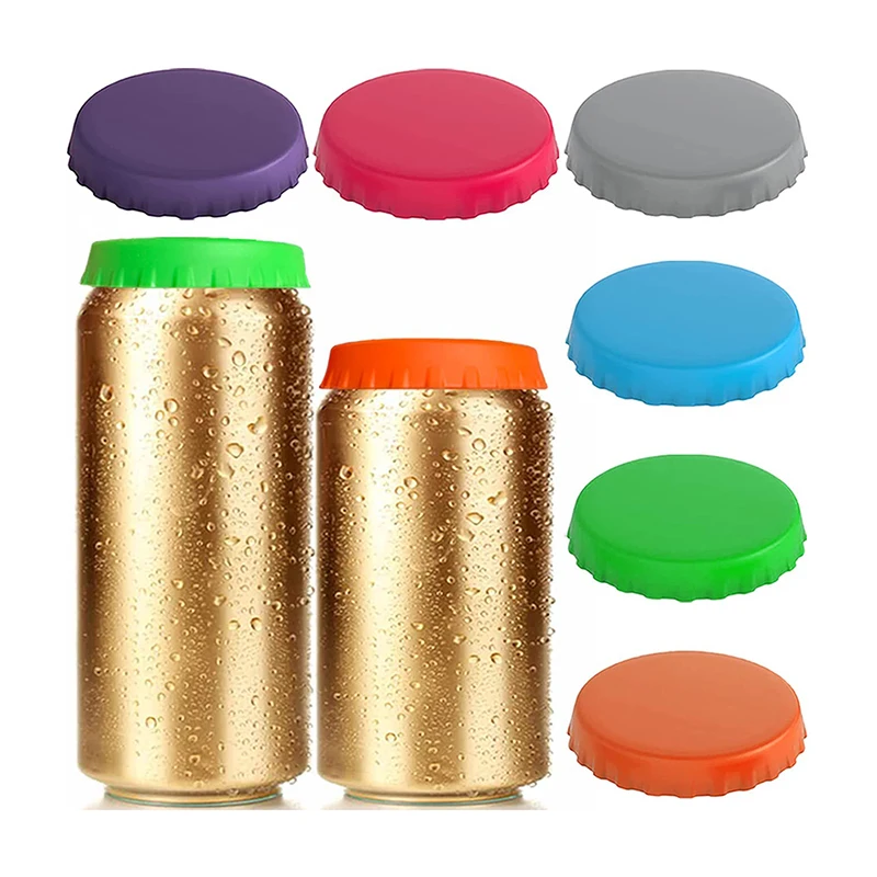 6 шт./набор силиконовые крышки для банок