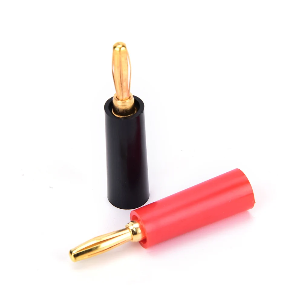 

4pcs/lot Gold Plated Speaker Banana Connector Horn Speakers Banana Plug 4mm