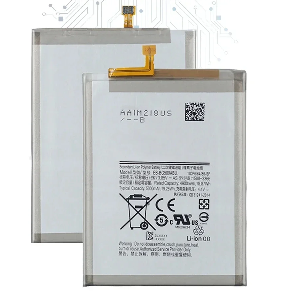 Аккумулятор EB-BG580ABU 5000 мАч для Samsung Galaxy M20 M30 SM-M205F Bateria