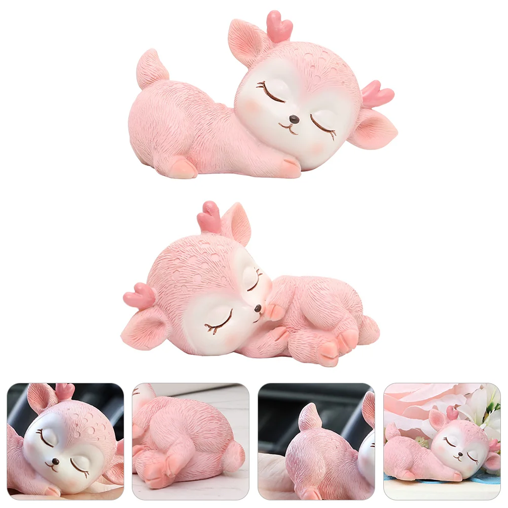 

Deer Sika Figurines Desktop Decoration Decorations Animal Statue Resin Sculpture Ornament Adorn Table Figurine Craft Model