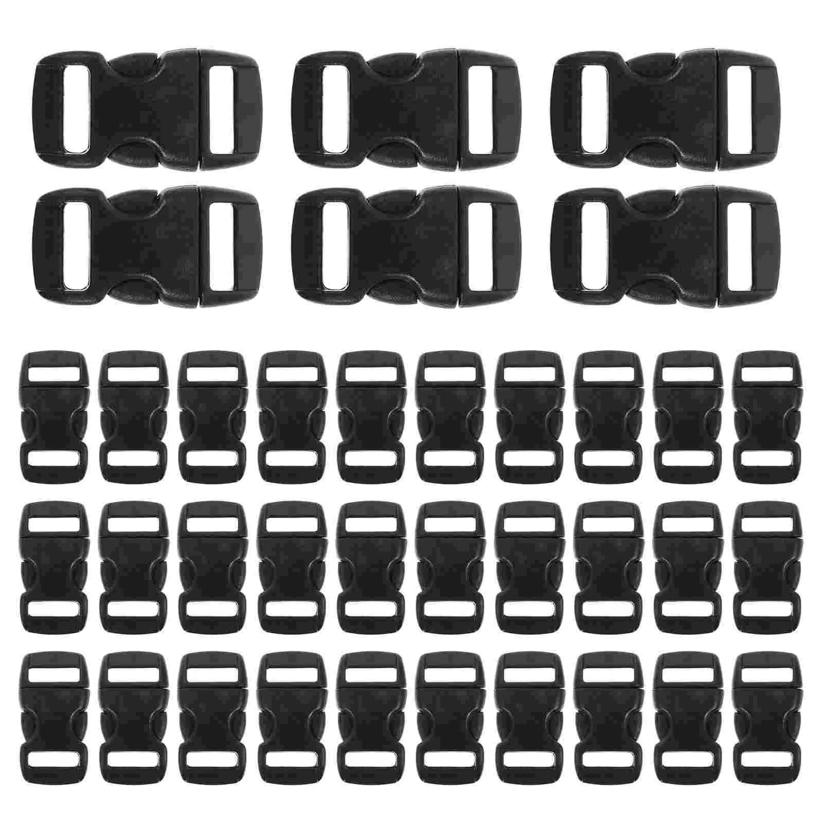 

100 Pcs Outdoor Backpack Pet Supplies Belt Buckles Hiking Strap Day Wild Accessories Plastic Daily
