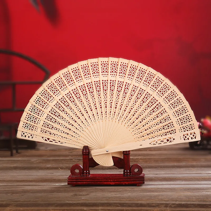 

Chinese Style Fan Vintage Handhold Fan Black Color Paper Uppper Folding Fans For Dance Wedding Party Birthday Gifts Home Decor
