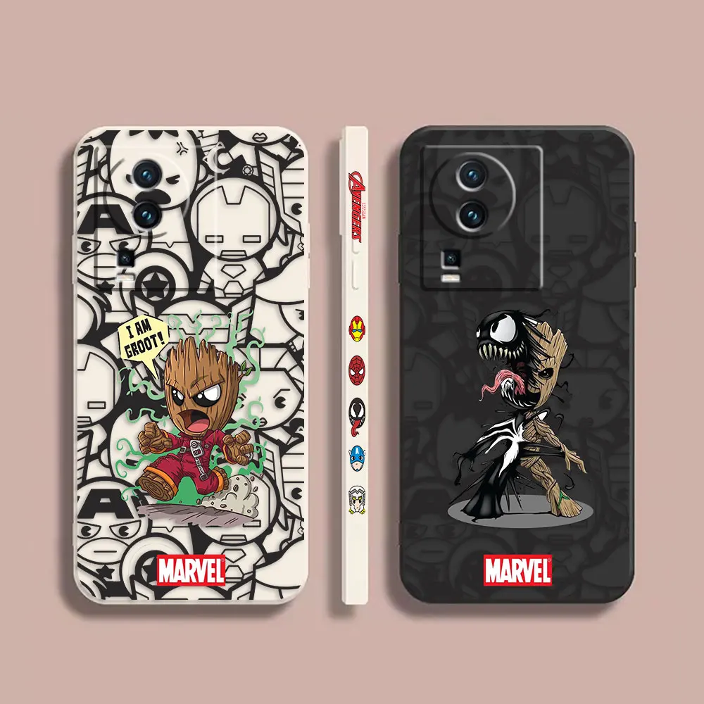 

Phone Case For VIVO IQOO 5 7 8 9 10 11 Pro 5G Z3 Z5 Z6 Z7 NEO3 5S 6 7 Case Cover Funda Cqoue Shell Capa Marvel Comics Baby Groot