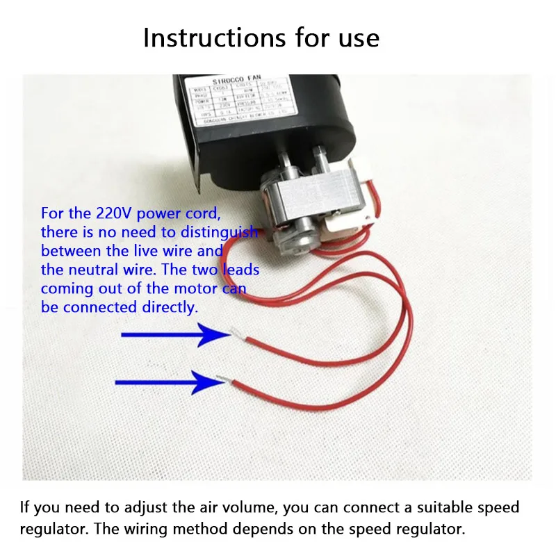 Бесшумный Электрический вентилятор CY063 220 В с металлической оболочкой