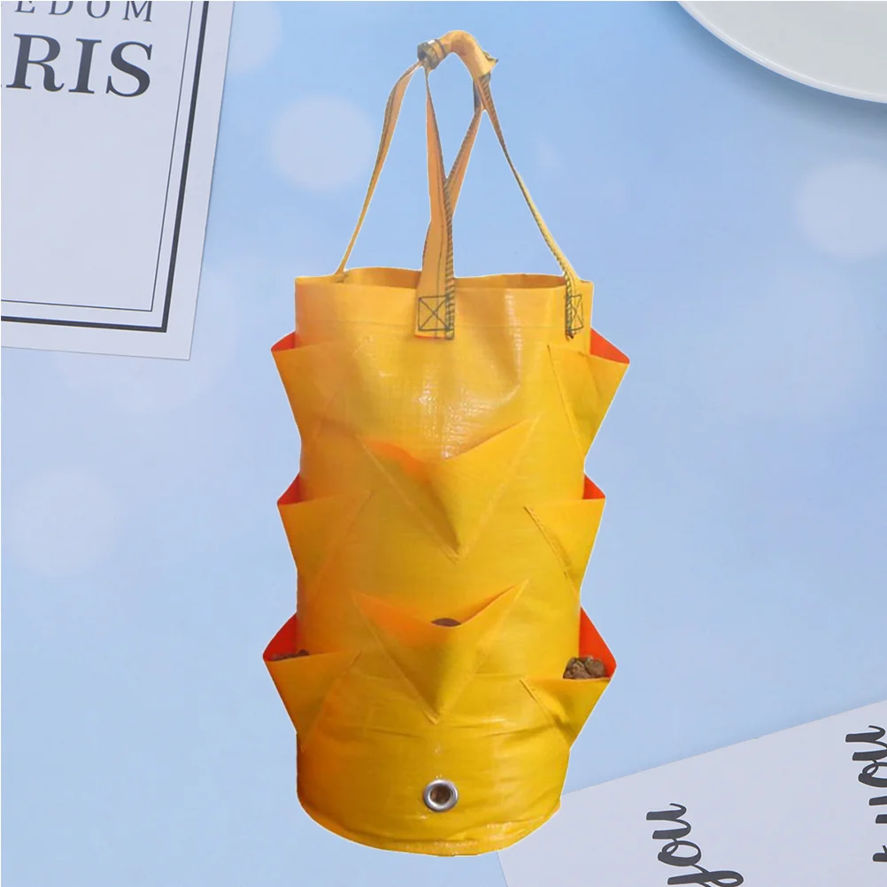 

Planter Strawberry Hanging Grow Planting Pot Garden Growing Vertical Planters Wall Vegetable Gardening Stackable Tomato Flower